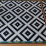 2x IKEA Geometric Rugs (200x200 cm) Black & White Image 6