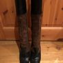 Miss Sixty Knee High Leather & Suede Boots Image 6