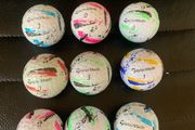 (9) Speedsoft colored Taylormade Golf balls