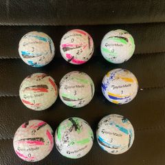 (9) Speedsoft colored Taylormade Golf balls