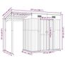 Garden Shed with Extended Roof Light Grey 277x107x181 cm Steel Image 4