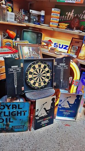 Winmau MVG dartboard cabinet