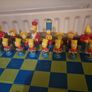 Vintage  Simpsons 3D Chess set 1997. Image 8