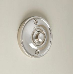 Round Bell Push Polished Nickel doorbell for front door