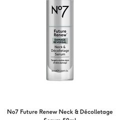 NEW No7 Future Renew Neck & Decolletage Serum 50ml