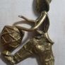 Vintage Art Piece Brass Clown Sculpture Rare Collectible Image 3