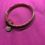 Newbridge Rose Gold Tone Triple Bangles Lotus charm Image 4