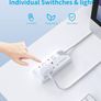 Extension Lead 2 Way Plug Sockets with Individual Switches Wall Mountable Power Strip 1.5M Extension Cable 13A Fused UK Plug 3250W Image 3
