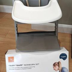 Tripp Trapp high chair and newborn set