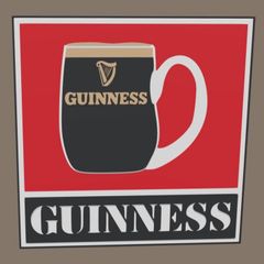 Guinness vintage style tankard Lightbox
