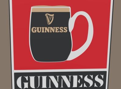 Guinness vintage style tankard Lightbox