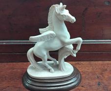 Pegasus Statue on wood