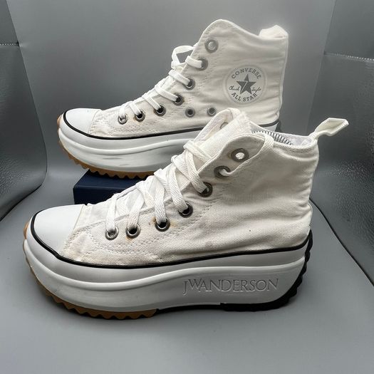 Converse Run Star Hike Platform Trainers White JW Anderson Womens UK 5 EU 38