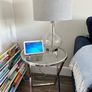 Pair of Chrome side Tables Image 3