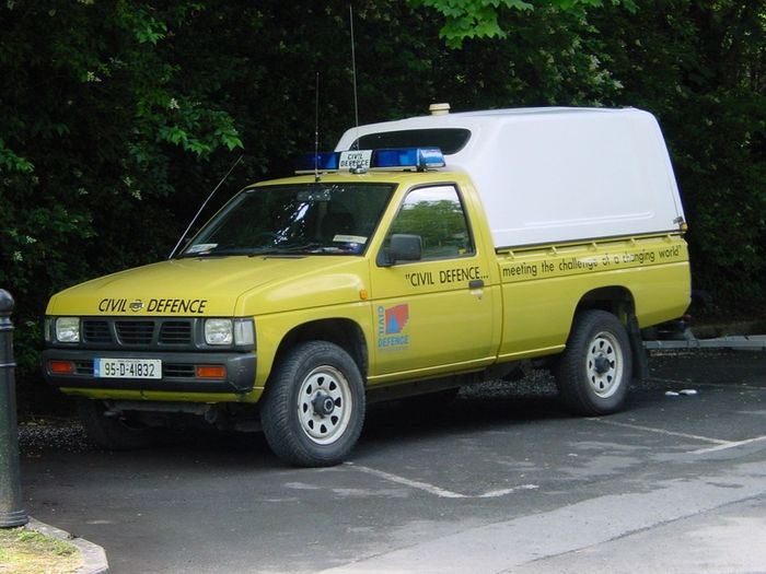 90's Civil Defence Nissan D21.