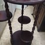 vintage mahogany plant stands Image 3