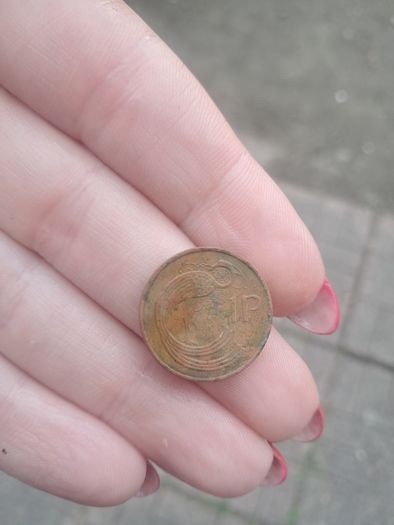Vintage 1 penny coin