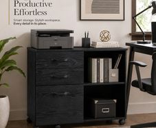 White Mobile Filing Cabinet with 3 Drawers, Adjustable Shelf and Lockable Castors