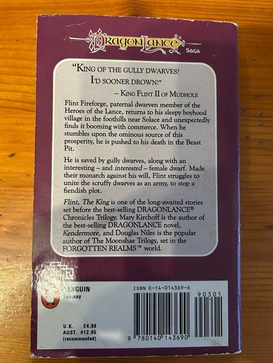 Fantasy book:'Dragonlance. Flint the King'