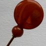 Genuine  Natural Amber Hat Pin  Baltic Amber Stick pin  End Millinery Accessory Image 3