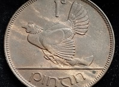 Ireland - 1933 - Penny - Hen - AU - KM.3 - [2667]