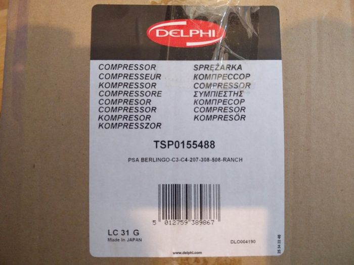 Peugeot / Citroen --- Brand New A/C Air Conditioning Compressor