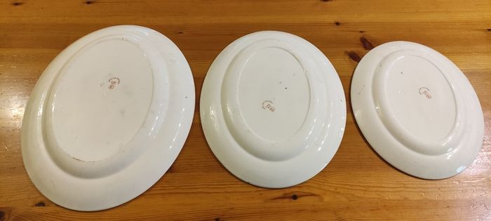 Arklow Pottery Oval Serving Platters - Vintage 1940s Irish China Set of 3