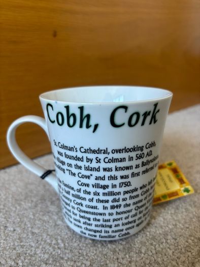 Brand New Cobh Fine Porcelain Mug