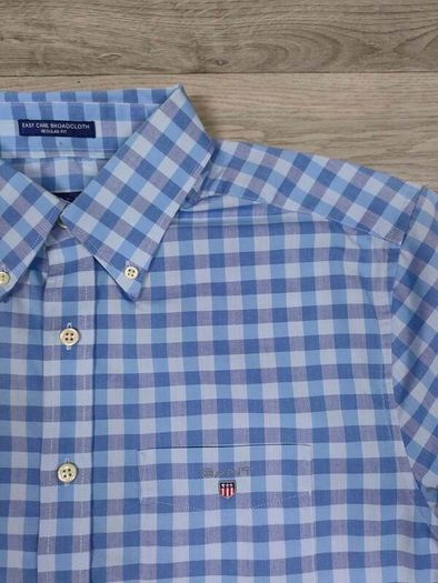 Gant Button Down Check Short Sleeve Shirt Mens Medium