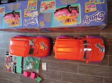 Rare Very big 2 cars Sindy Popstars on Tour 4x4  car pop star