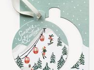 main image for ad Holiday Snow Scene Ornament Card