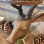 Huge stag solid with glass top for decor or candle Image 5