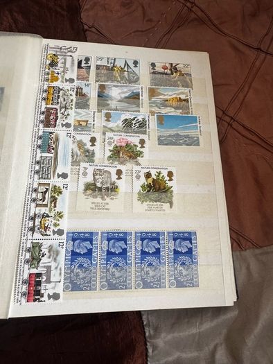 Mint UK album with stamps