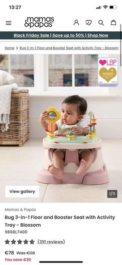 3 in 1 Baby Chair from Mamas and Papas