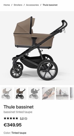 Thule Bassinet ONLY compatible with Urban Glide 3, 4-Wheel, Spring 2 & Sleek 2