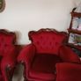 Velvet couch and 2 armchairs Image 3