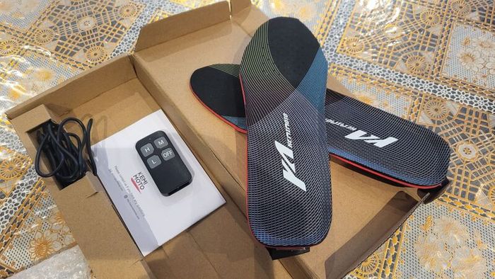 Heated Insoles wearable Kemimoto Rechargeable Heated Insoles with Remote Size 41 Like New!