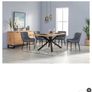 Dining chairs x4 faux leather grey Image 3