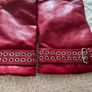 Red Leather Gloves Image 2