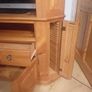 tv unit. Solid Mexican pine. Storage unit. Glass cabinet Image 9