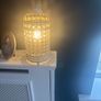 Cream lantern cage lamp with beads Image 5