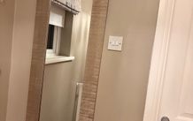 Gold fill length wall mirror