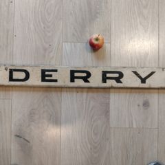 Railway Destination Sign : Derry - Downings and Portsalon