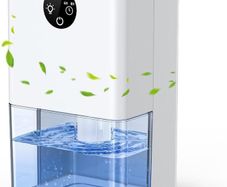 Dehumidifier for Home 22.5W  1800ML Electric Dehumidifiers 400ML/Day Auto Off 4/8H Timer Auto Defrost Ultra Quiet 7 Coloured LED Portable Dehumidifier for Drying Clothes Bedroom, Bathroom, Wardrobe, RV