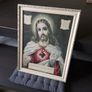 Vintage Religious Framed Picture Image 4