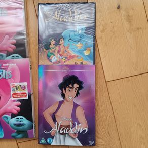DVD New Disney Aladin and Trolls DVD