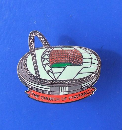 WEMBLEY STADIUM (The Church of Football) - a commemorative badge issued for the new Wembley Stadium (c.2007)