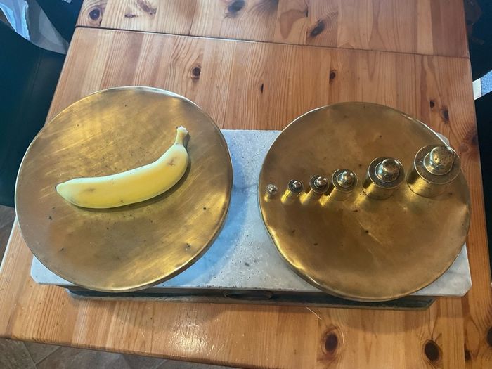 vintage weighing
