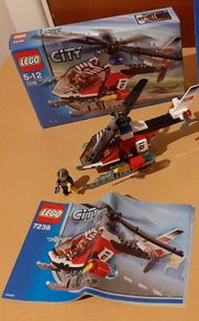 LEGO City 7238 Fire Helicopter. Used and discontinued set from 2005 in good condition.
