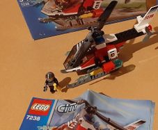 LEGO City 7238 Fire Helicopter. Used and discontinued set from 2005 in good condition.